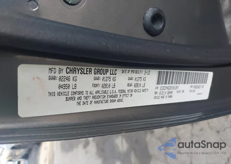 2012 Dodge Challenger Sxt из США, поврежденный, VIN 2C3CDYAG3CH181207